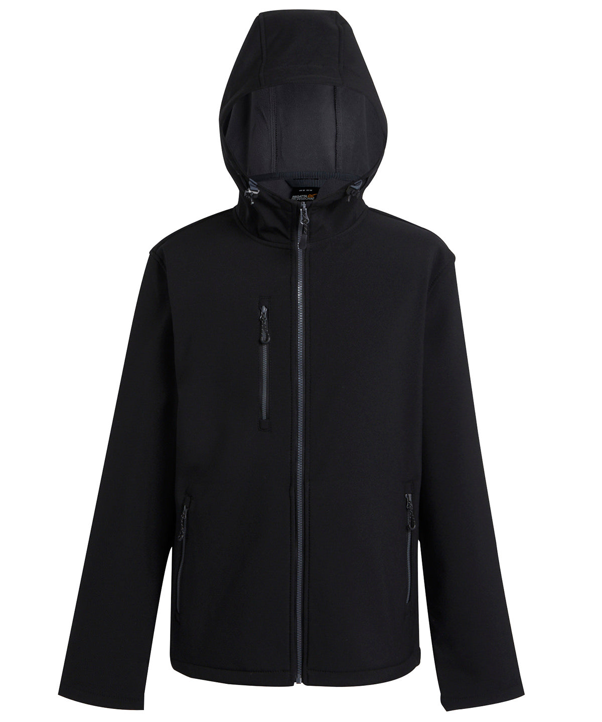 Navigate 2-layer hooded softshell jacket | black/seal
