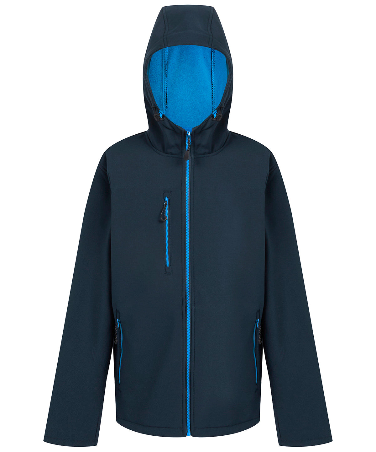Navigate 2-layer hooded softshell jacket | navy/french blue