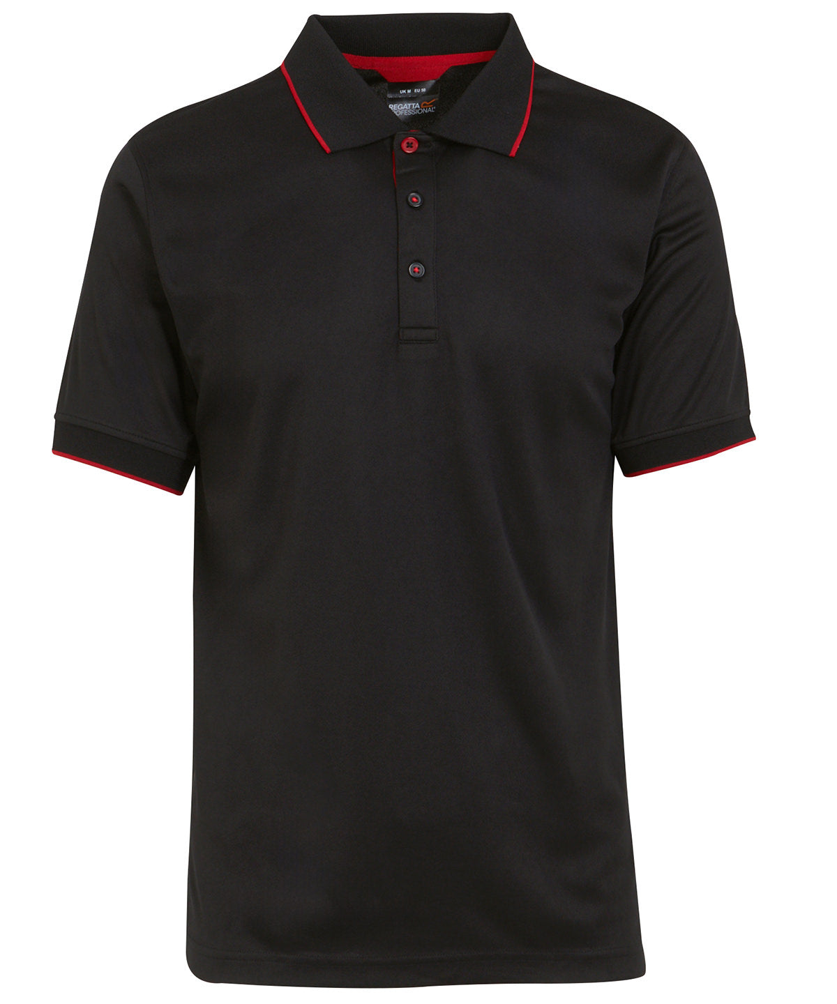 Navigate short sleeve polo | black/classic red