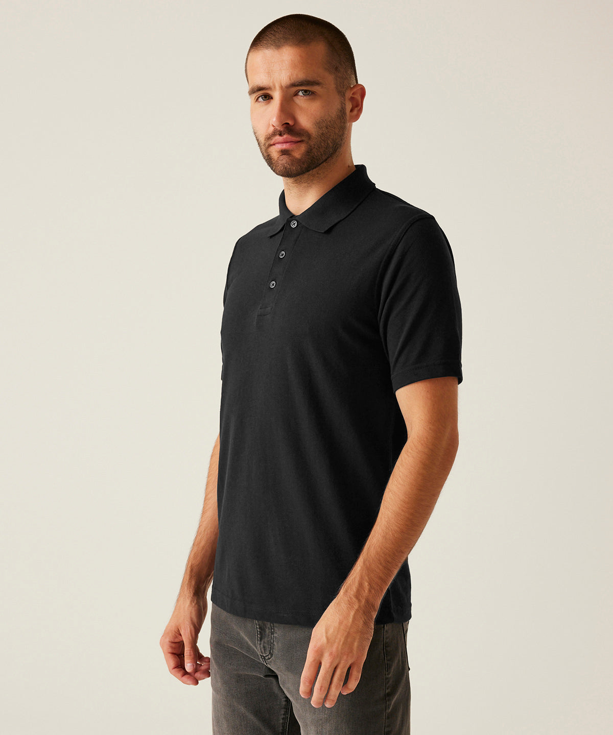 Pro 65/35 short sleeve polo | black