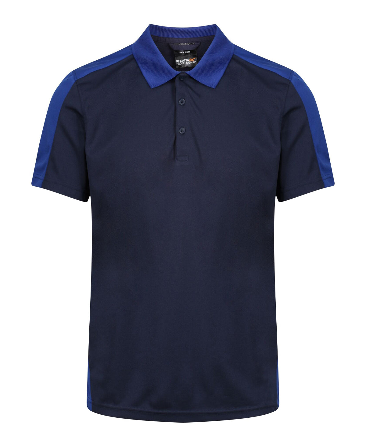 Contrast wicking polo | navy/new royal