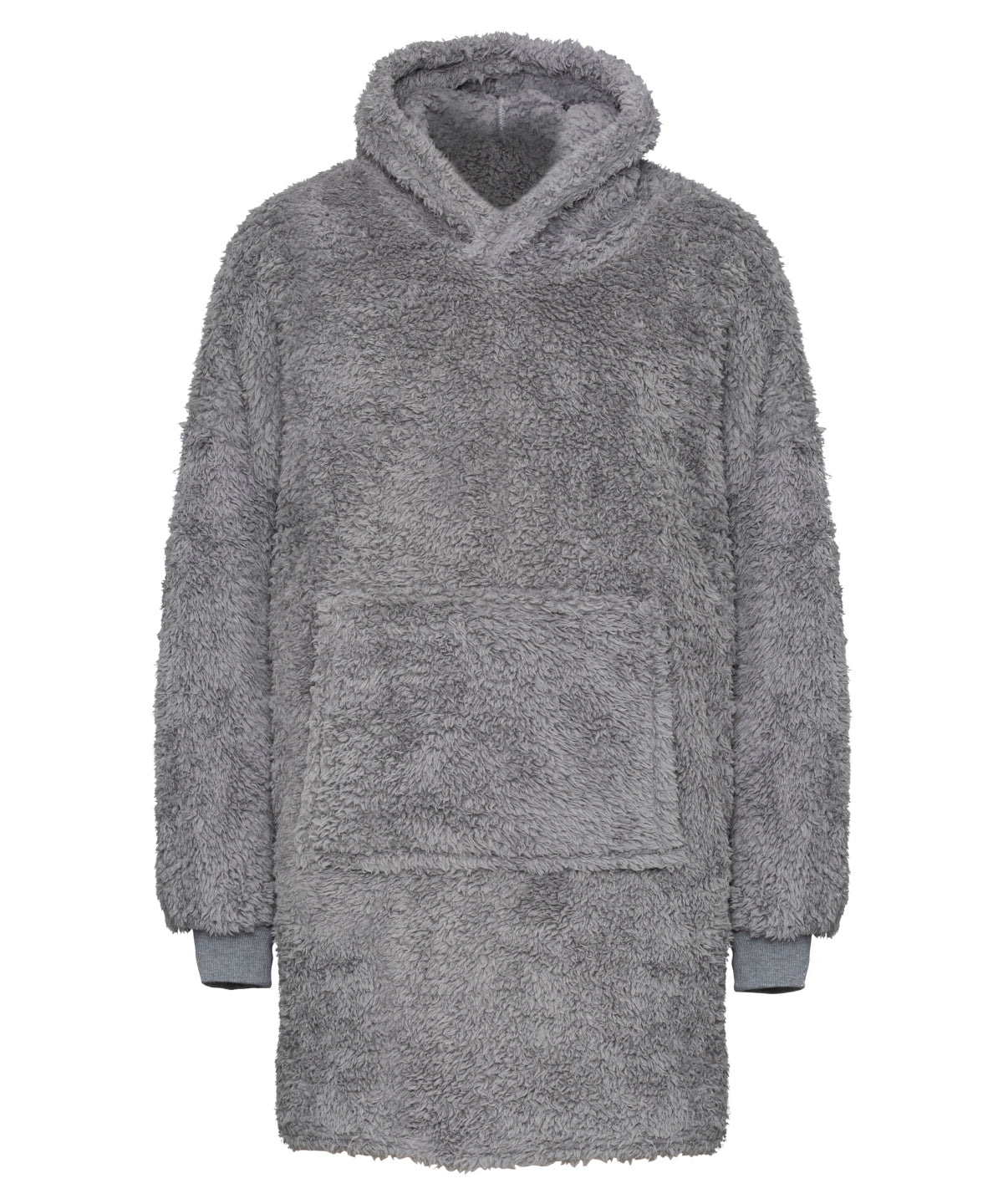 The Ribbon teddy bear fabric hoodie | grey