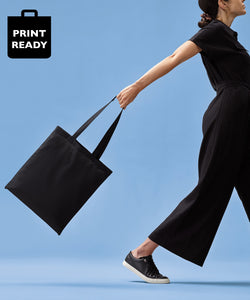 Cotton shopper long handle | black