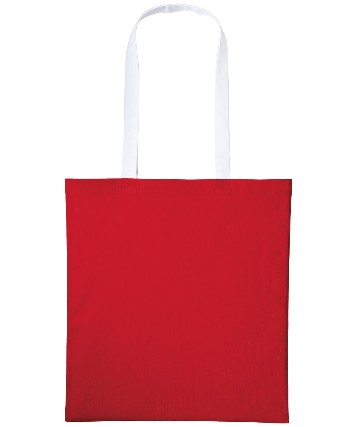 Varsity cotton shopper long handle | fire red/white
