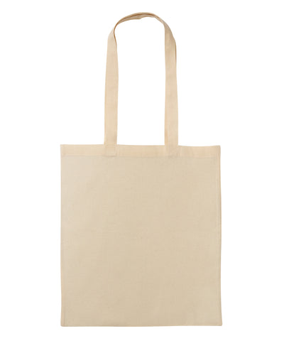 Recycled cotton shopper long handle | natural