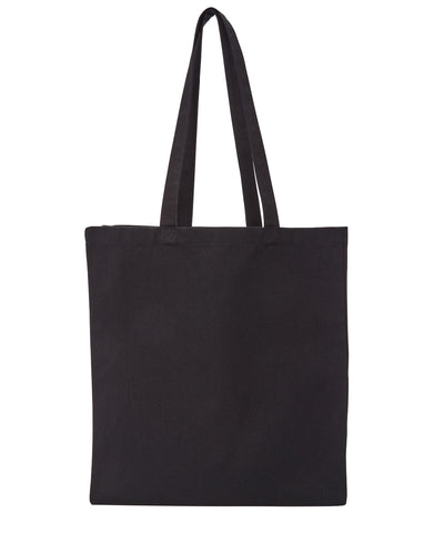 Recycled premium canvas spacious shopper | black