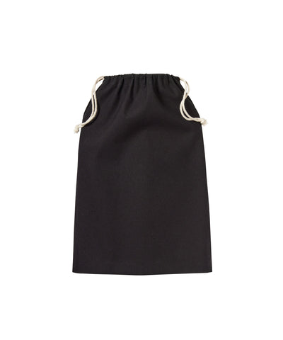 Recycled cotton stuff bag | black