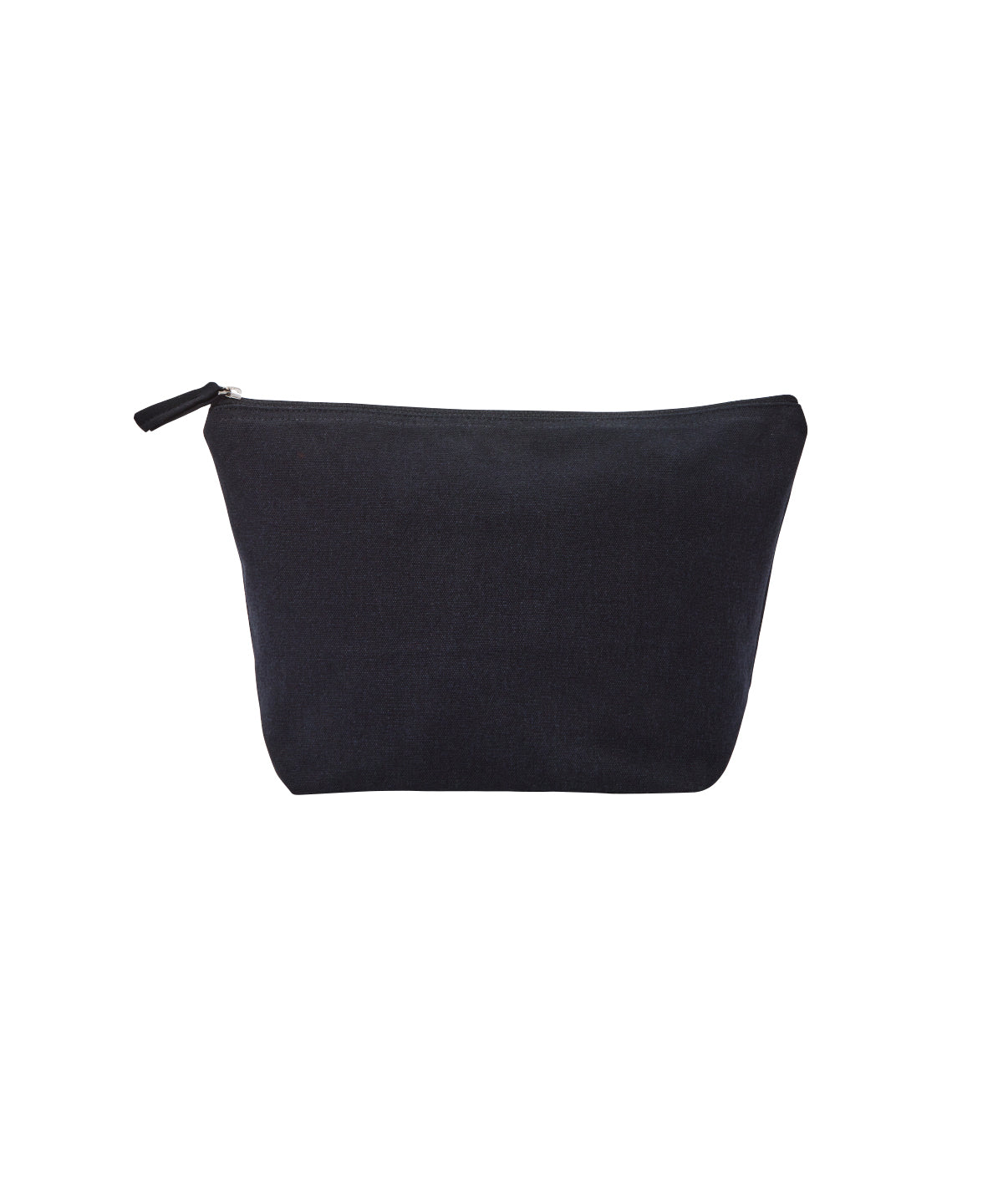 Recycled luxe canvas accessory bag | Black