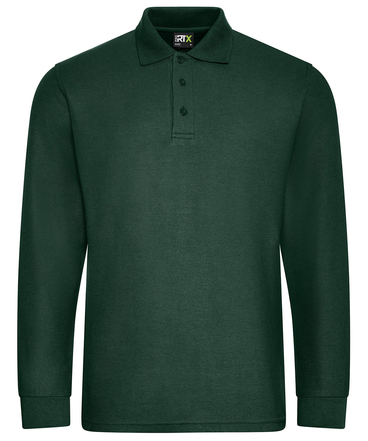 Pro long sleeve polo | bottle green