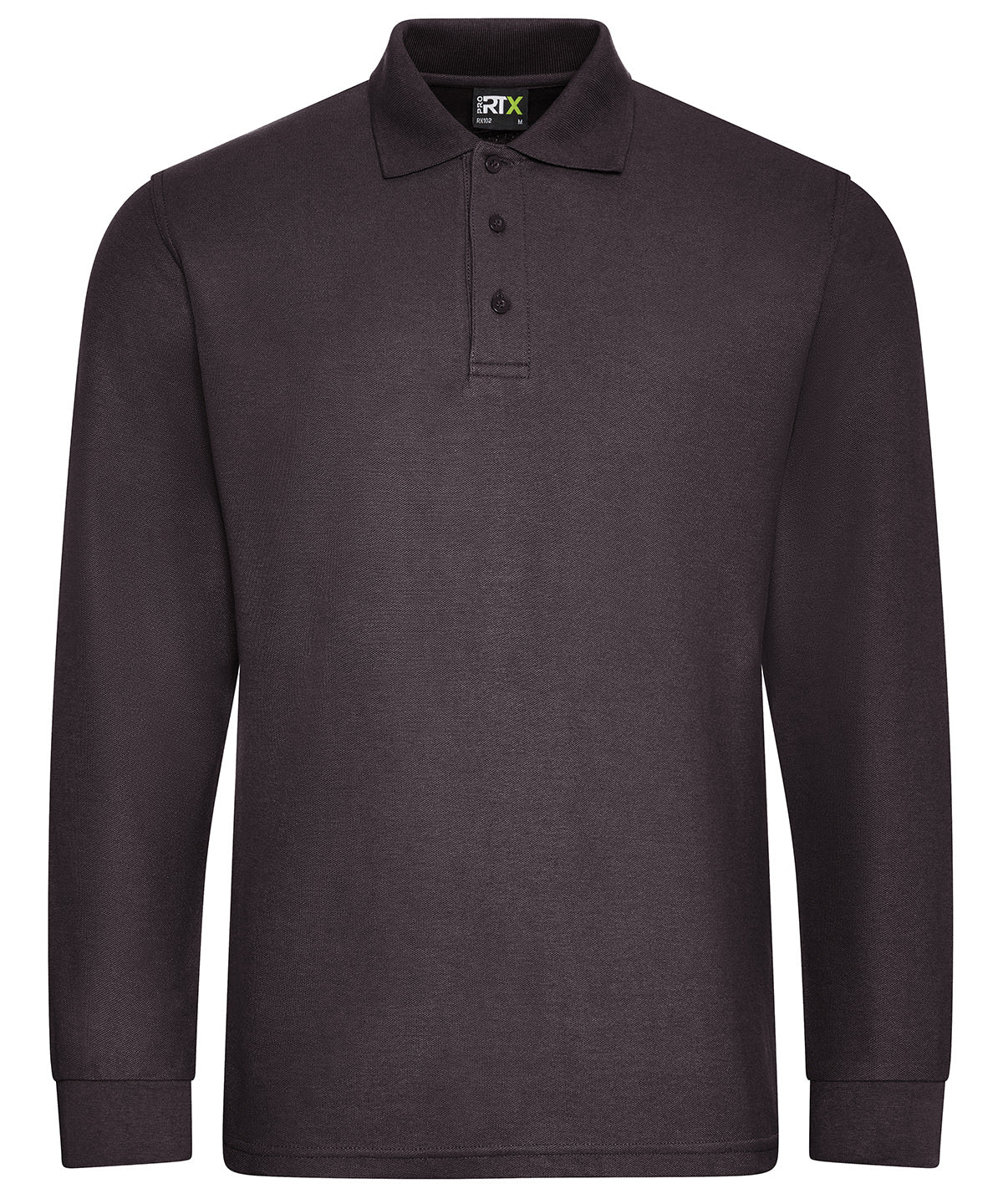 Pro long sleeve polo | charcoal