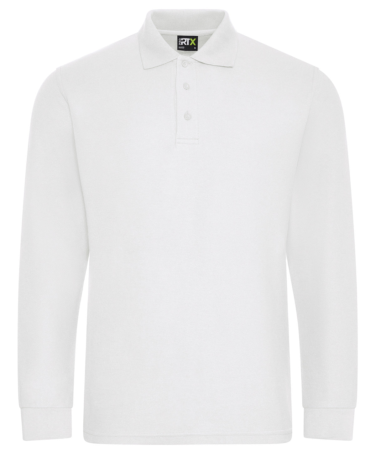 Pro long sleeve polo | white