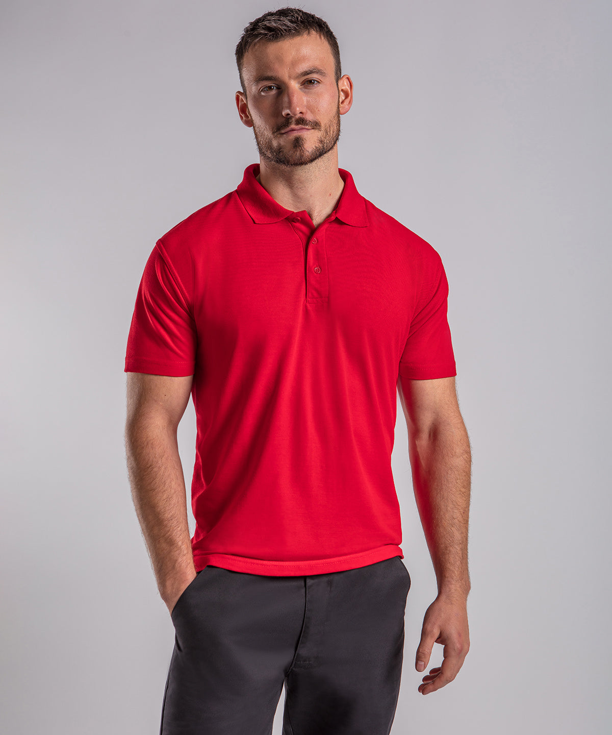 Pro polyester polo | solid grey