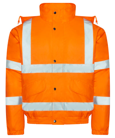 High visibility bomber jacket | hv orange