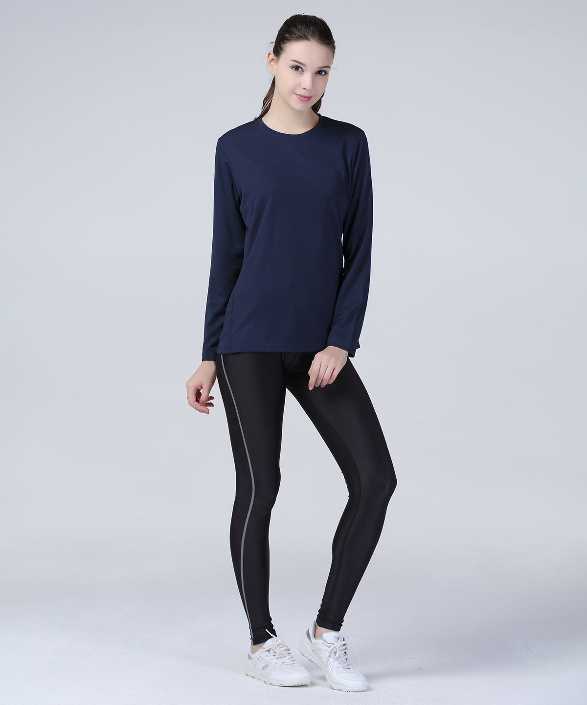 Womens Spiro quick-dry long sleeve t-shirt | lime green