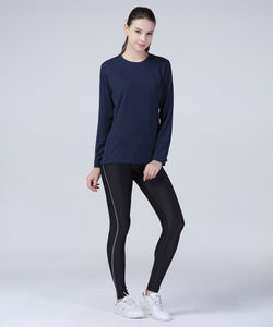 Womens Spiro quick-dry long sleeve t-shirt | black