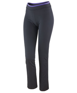 Womens fitness trousers | black/lavender