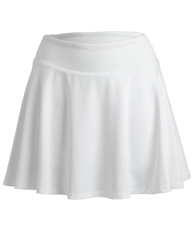 Spiro recycled womens fitness skort | white