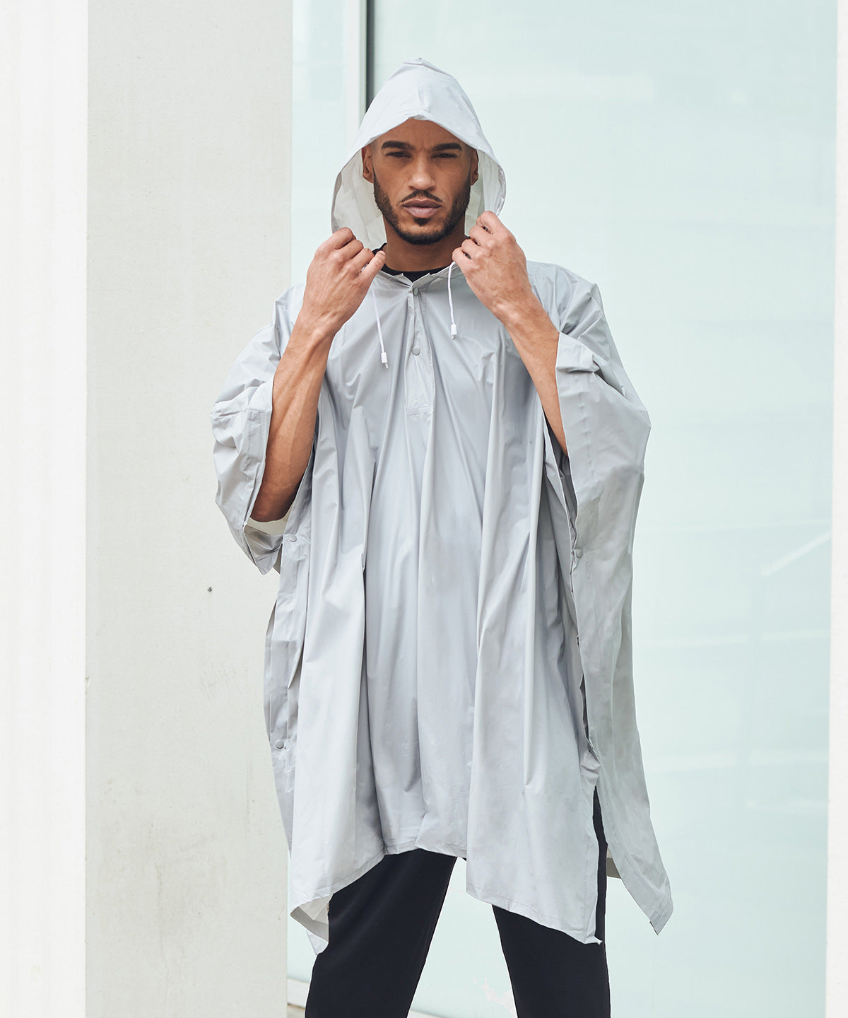 Plastic poncho | red