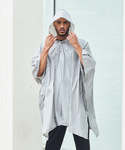 Plastic poncho | black