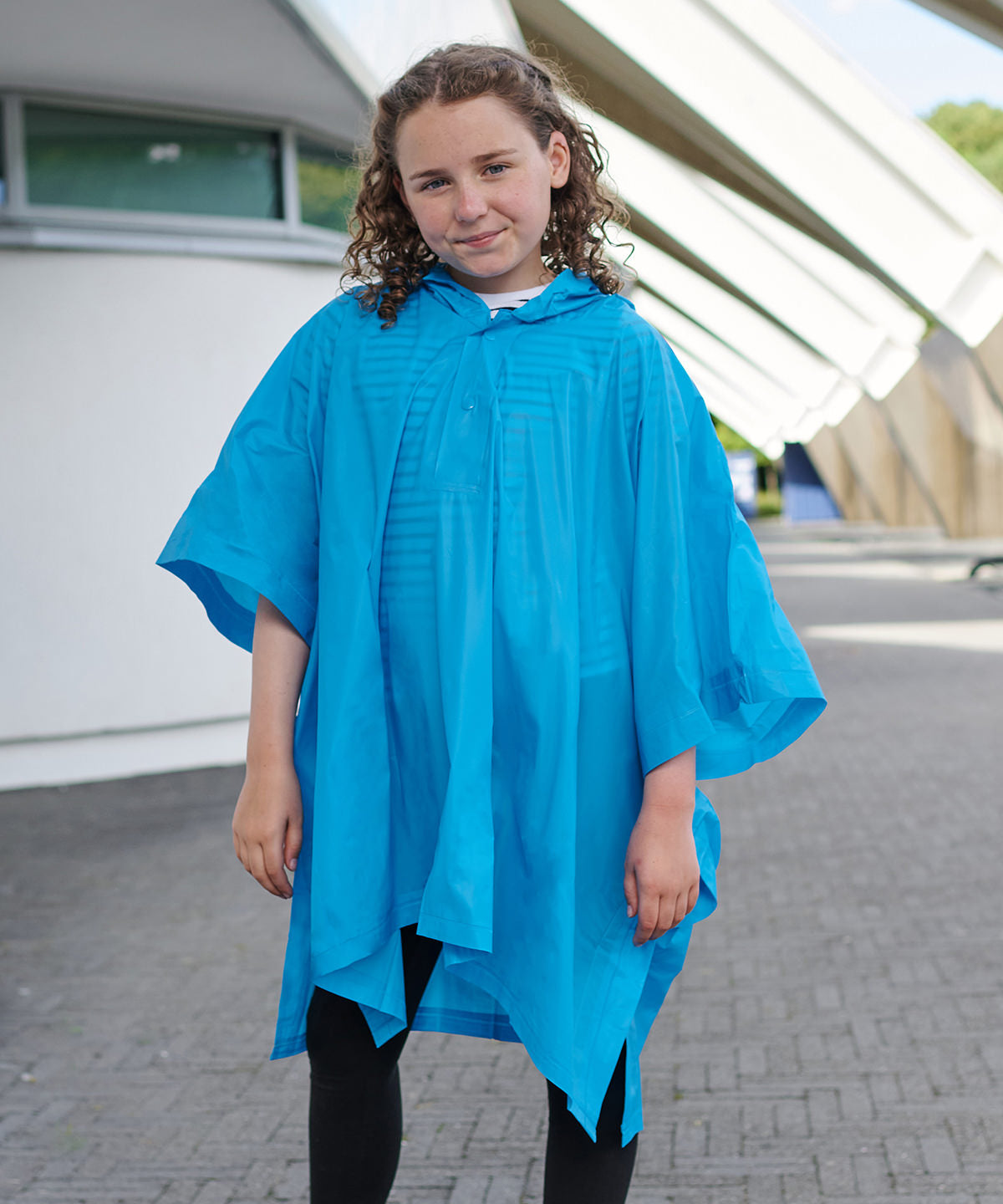 Kids plastic poncho | fuchsia