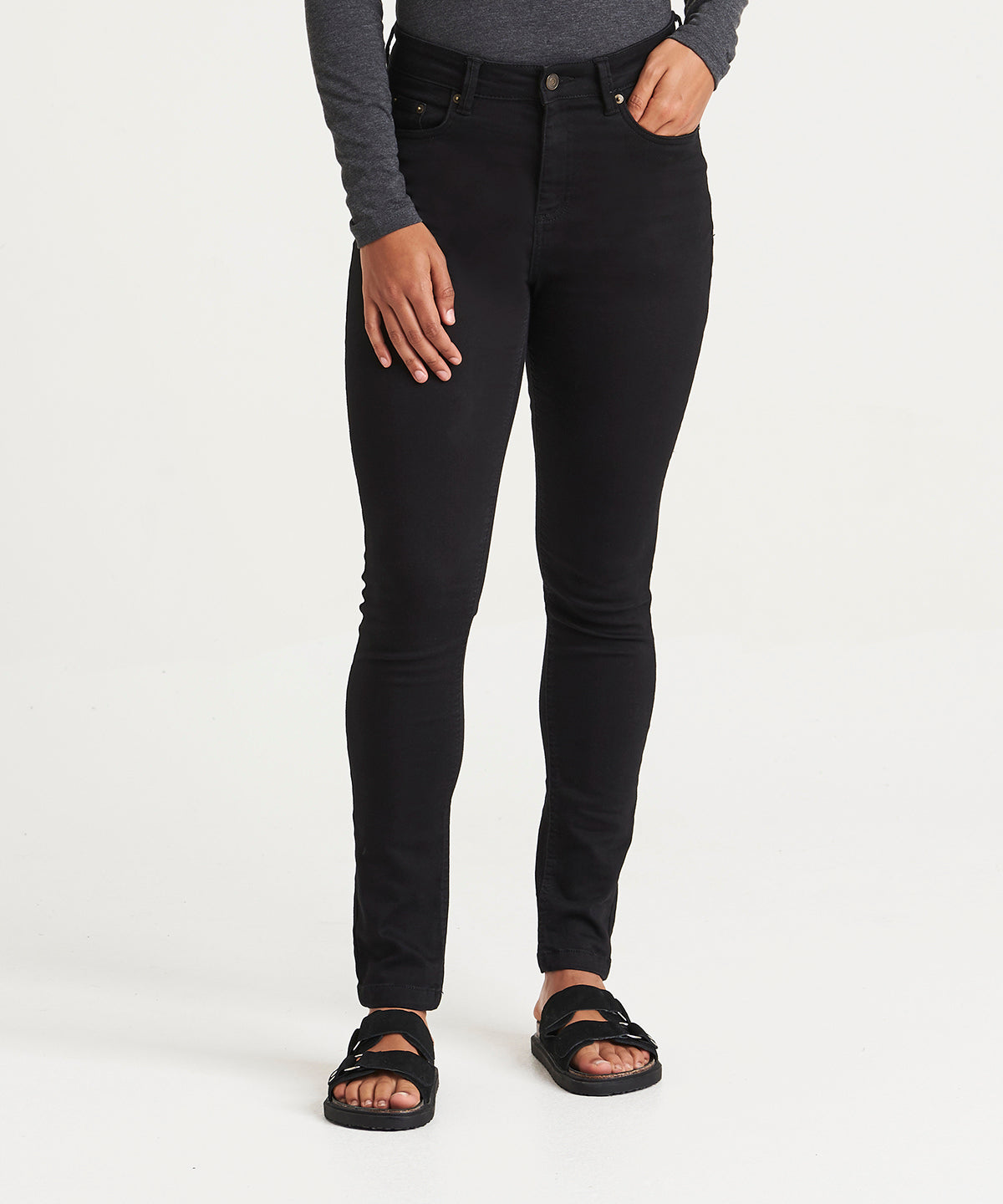Womens Lara skinny jeans | black