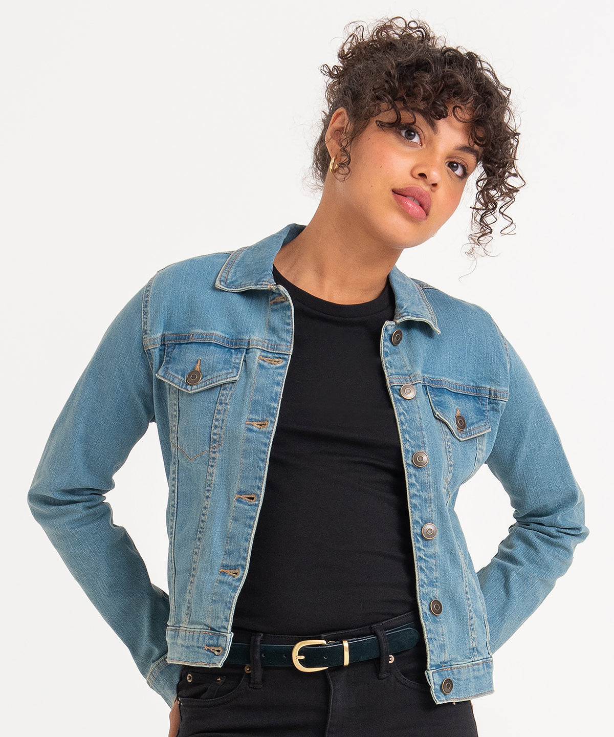 Womens Olivia denim jacket | black