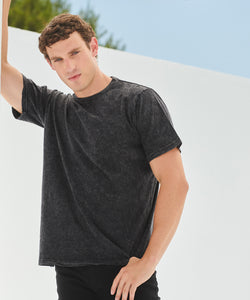 Unisex washed band T | washed black
