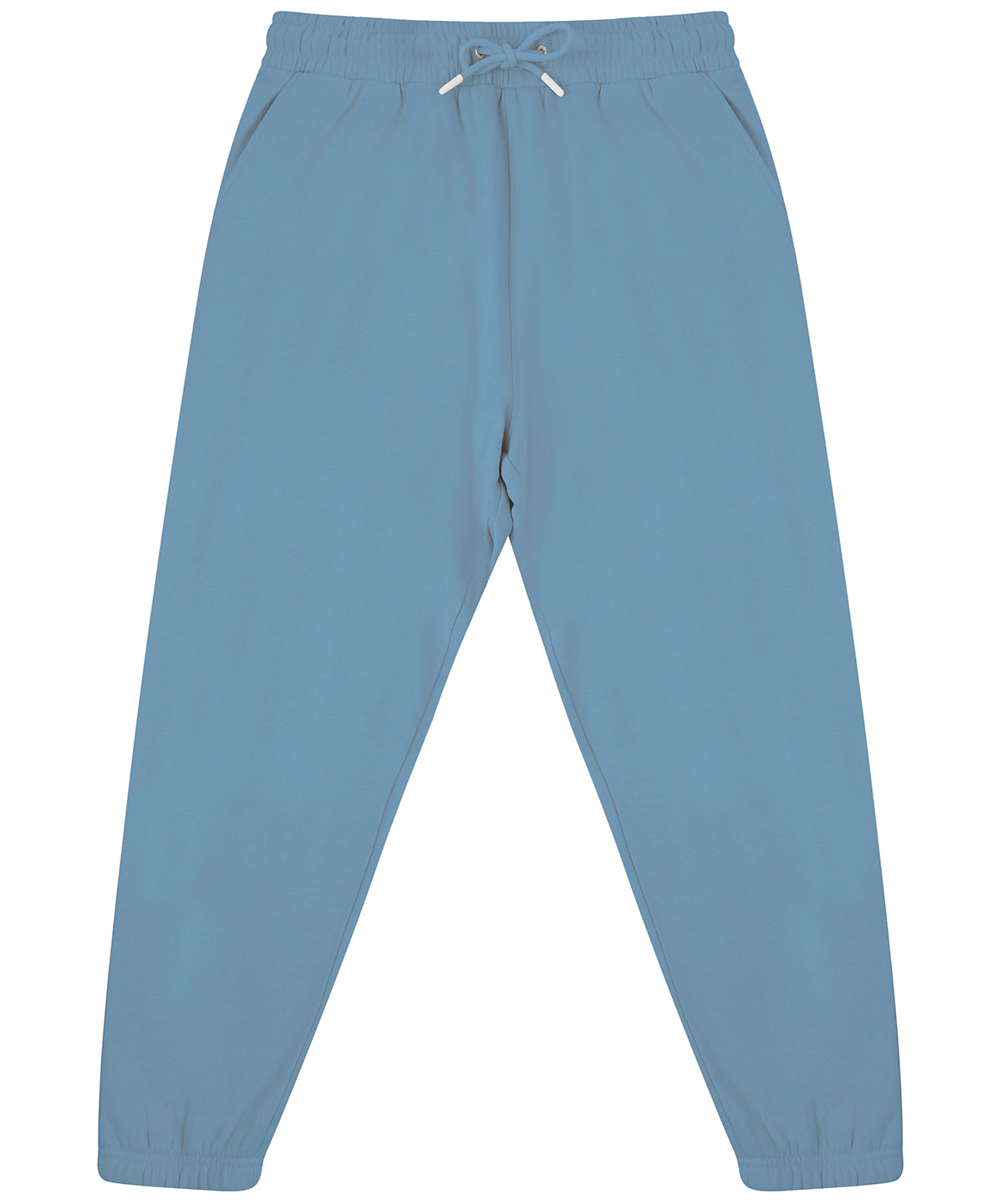 Unisex sustainable fashion cuffed joggers | stone blue