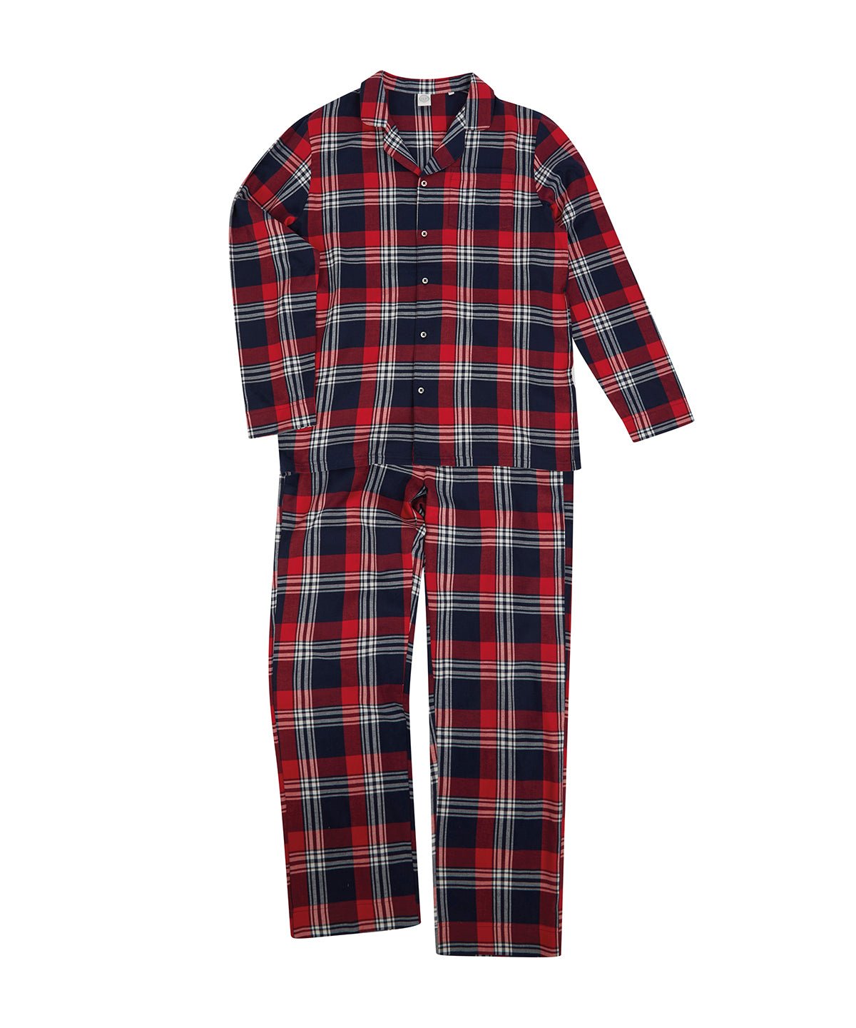 Mens tartan lounge Set | red/navy check