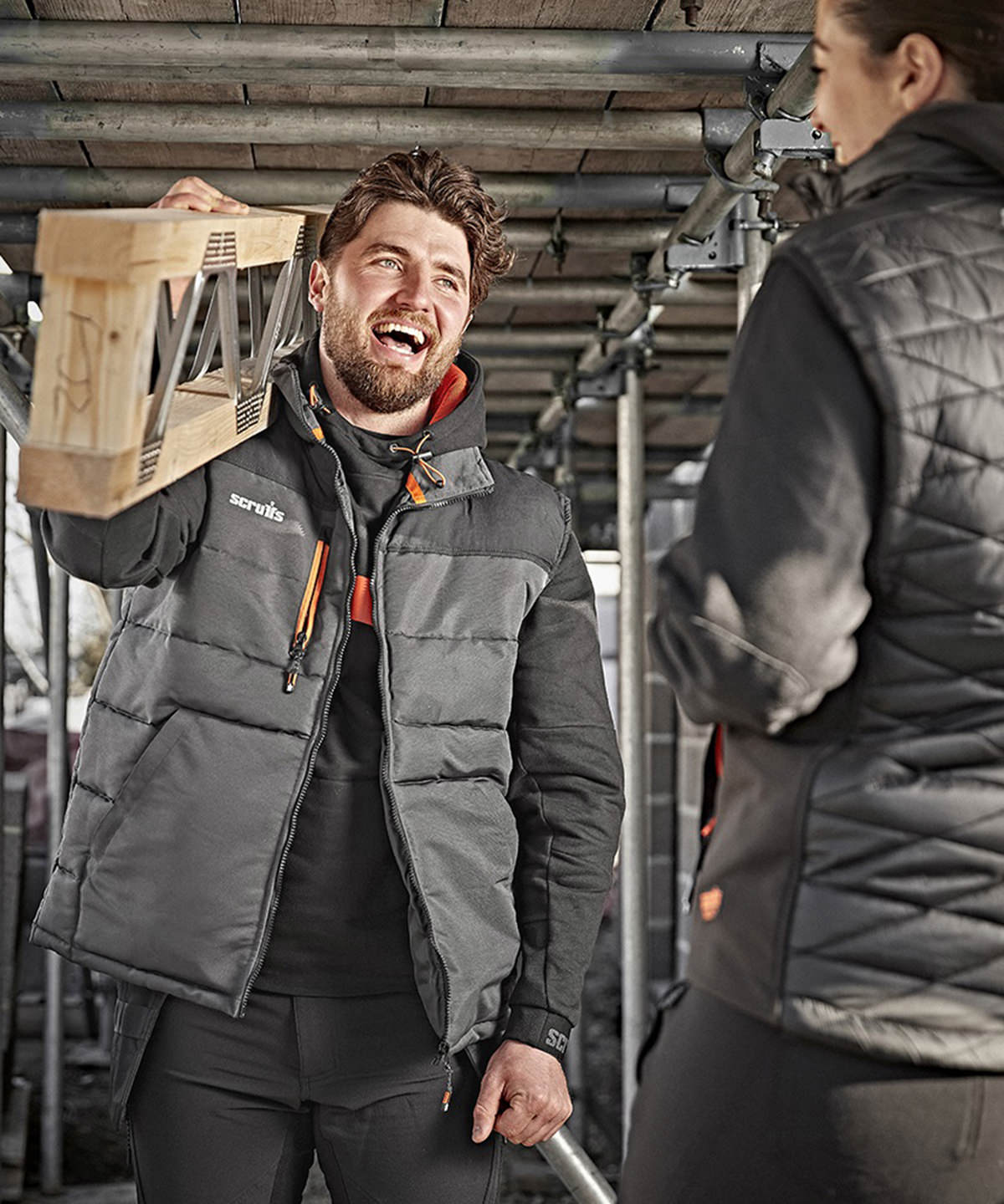 Worker bodywarmer | charcoal