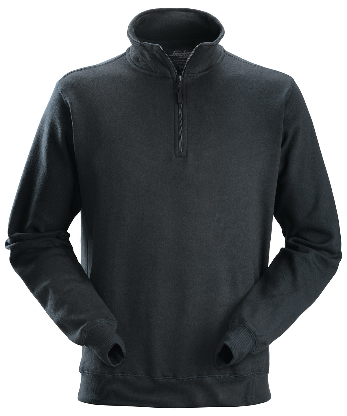 1/2 zip sweatshirt (2818) | Black