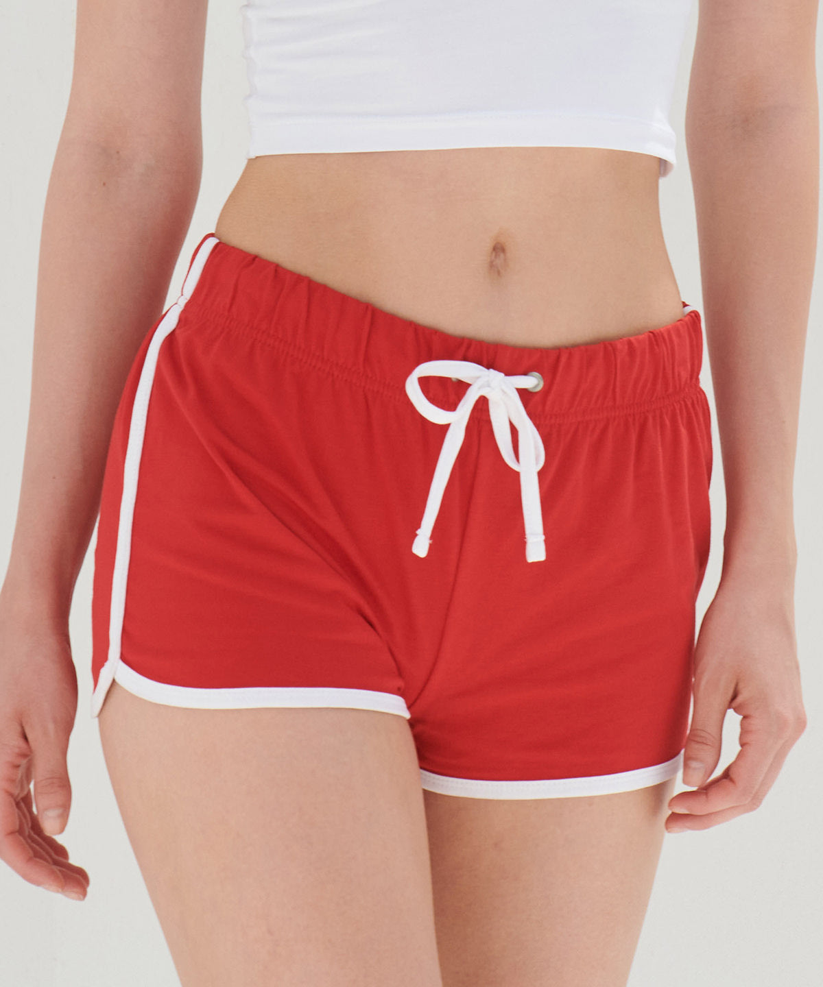 Womens retro shorts | black/white
