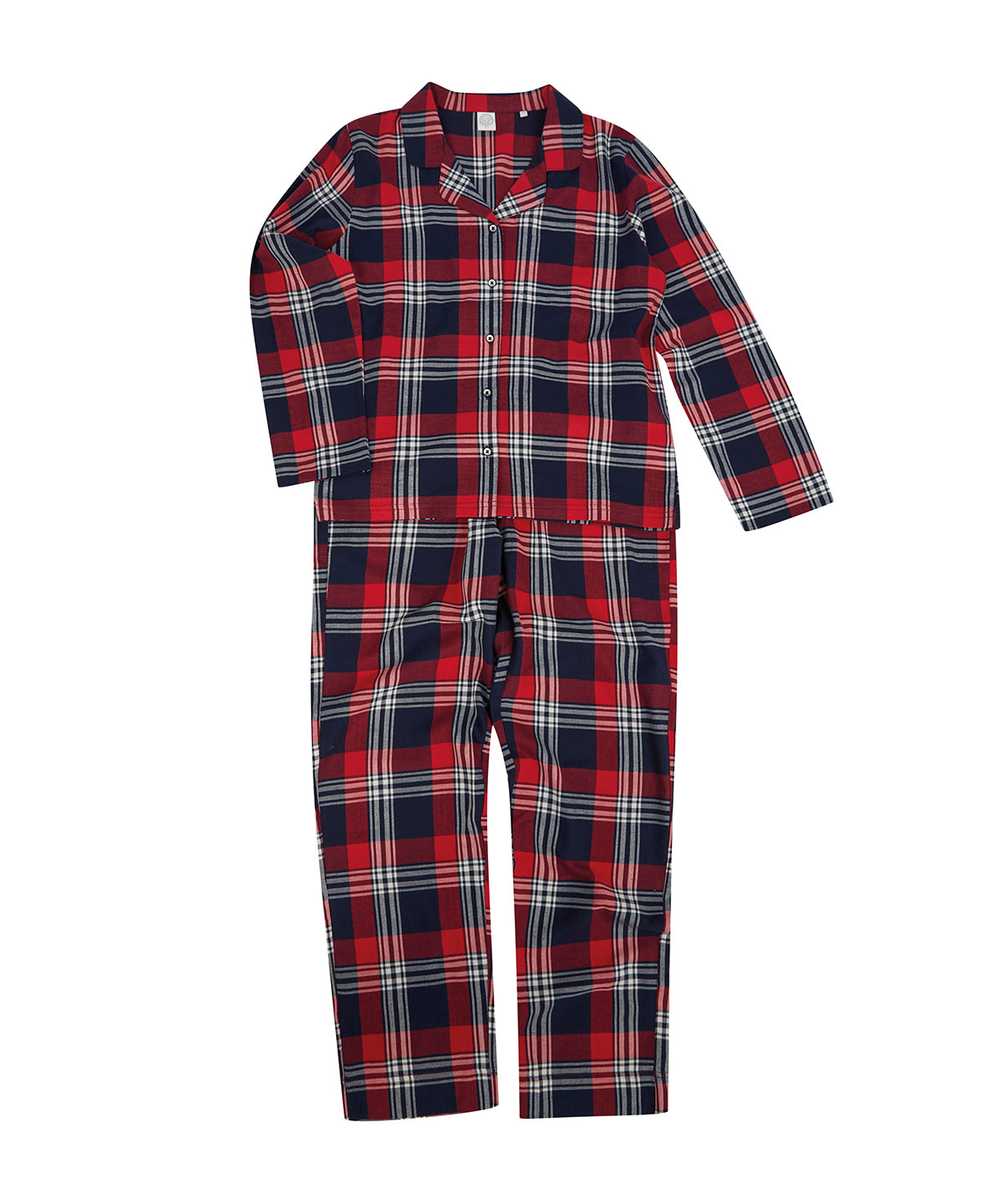 Womens tartan lounge Set | red/navy check