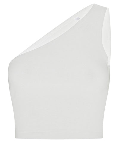Womens one-shoulder top | white