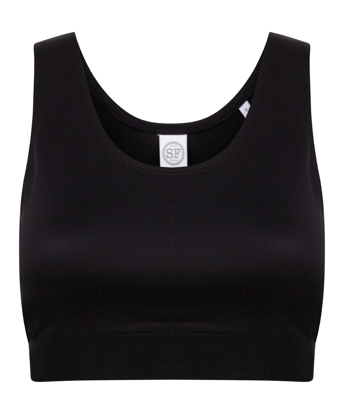 Womens fashion crop top | black/black