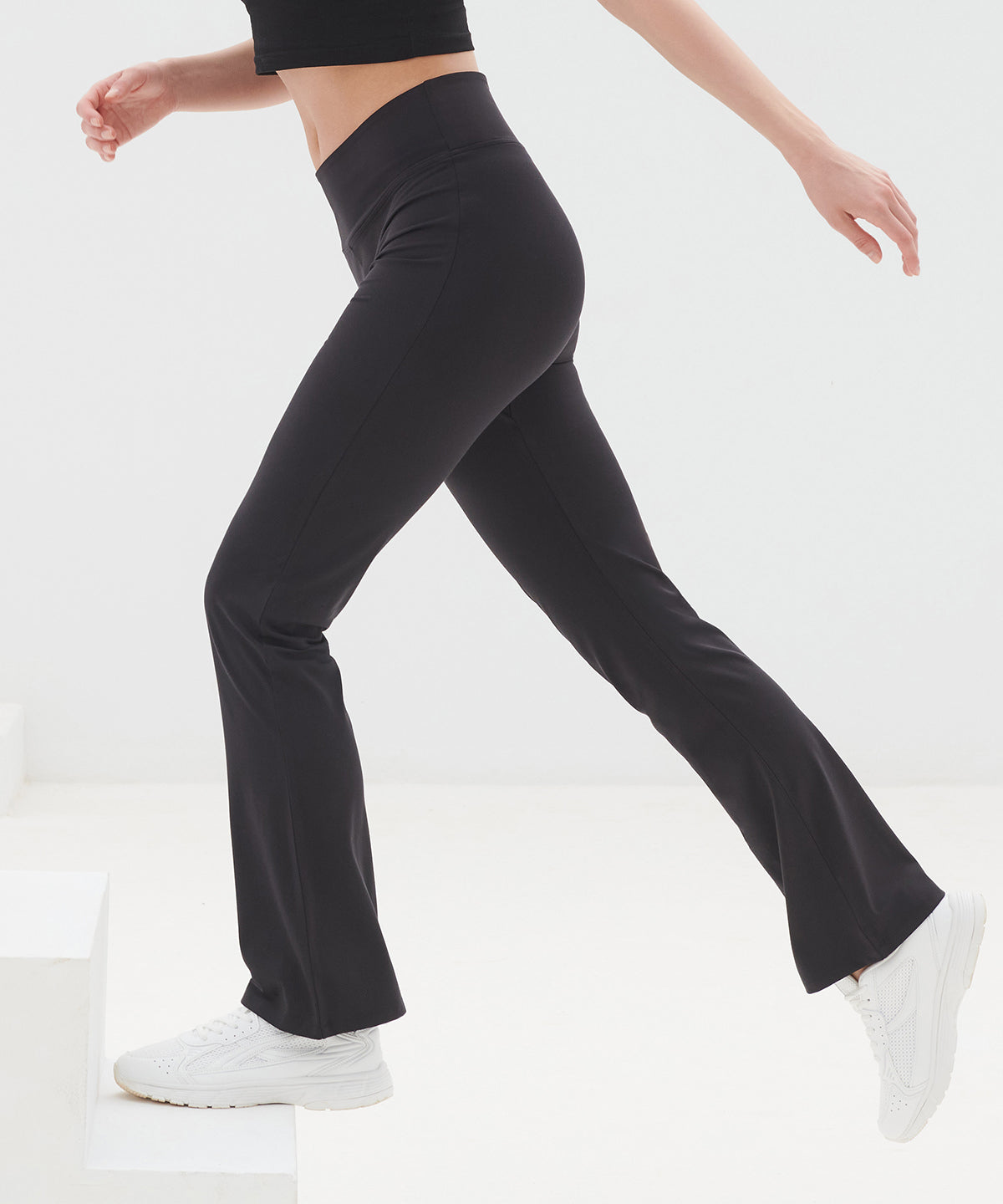 Womens flared leggings | black