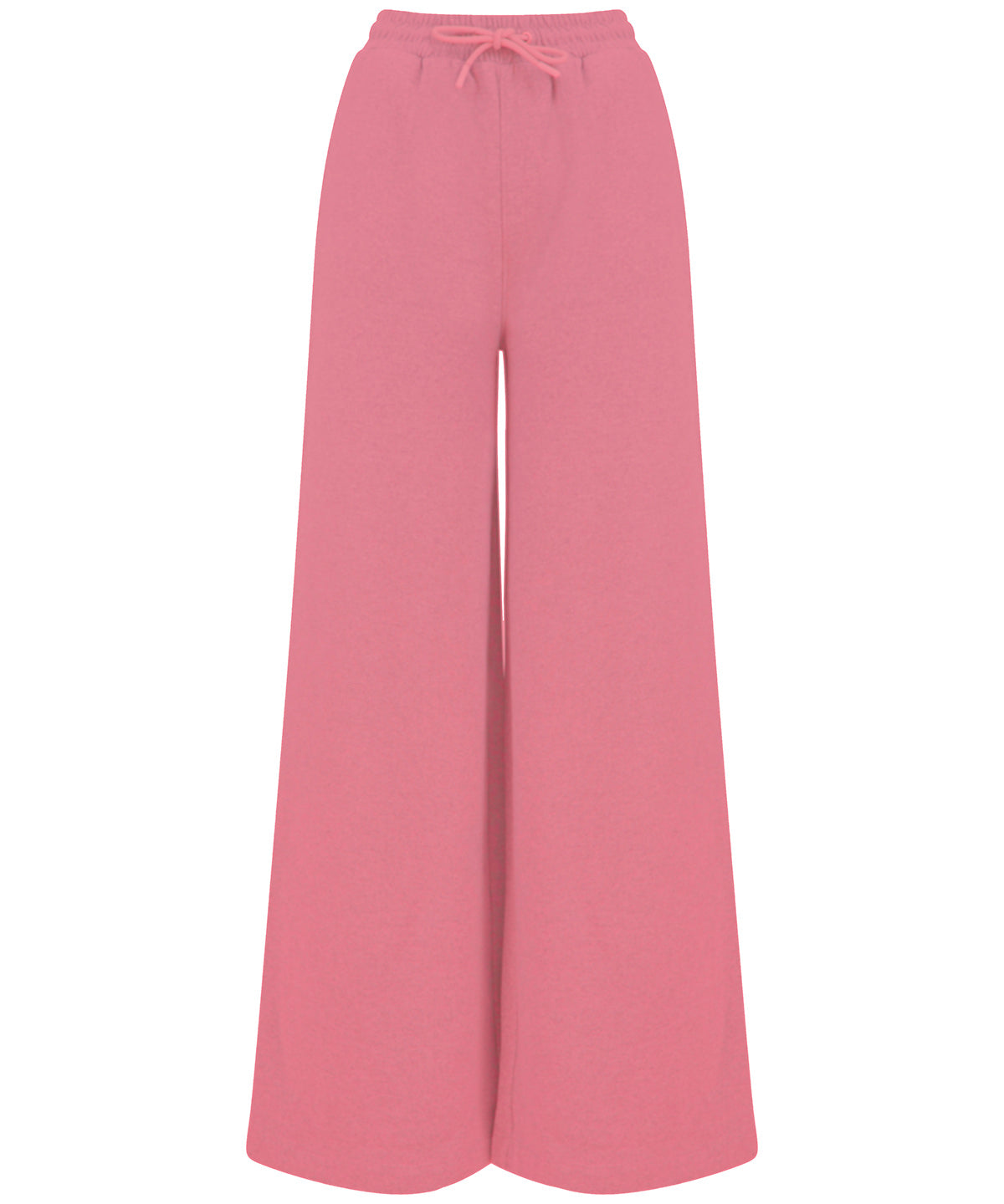 Womens sustainable fashion wide leg joggers | dusky pink