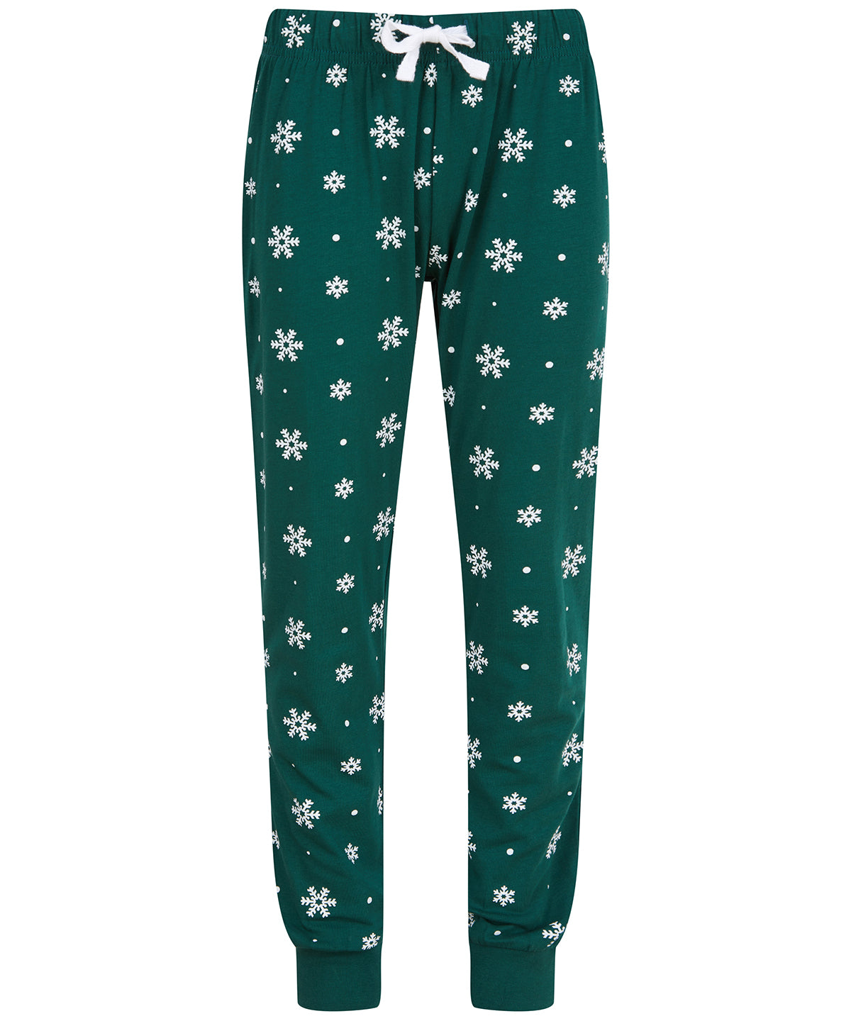 Kids cuffed lounge pants | Bottle/White Snowflakes