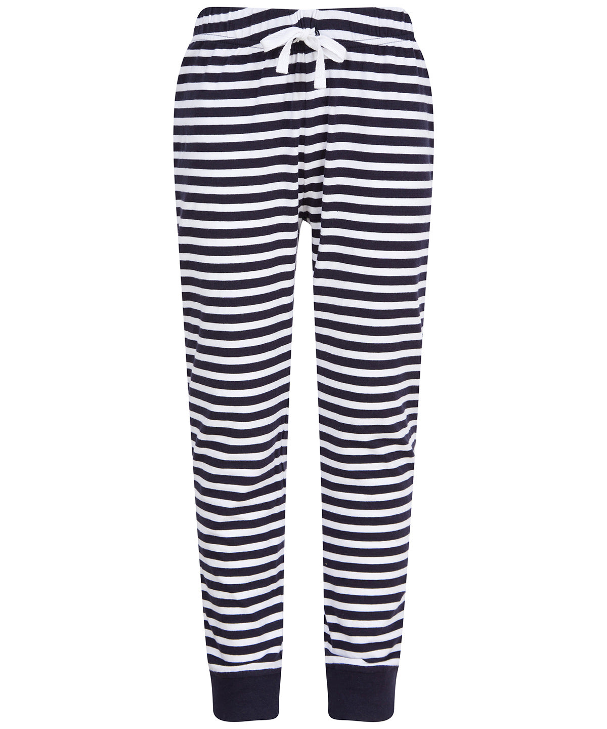Kids cuffed lounge pants | navy/white stripes