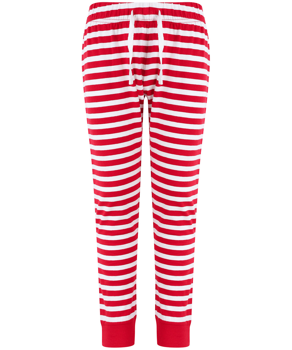Kids cuffed lounge pants | red/white stripes