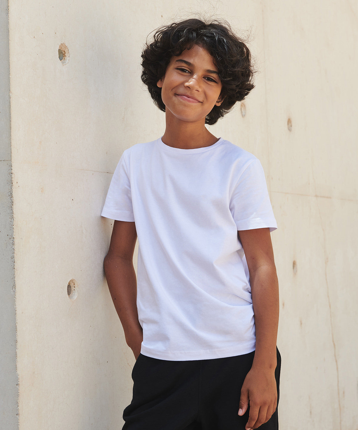 Kids feel-good stretch T | white