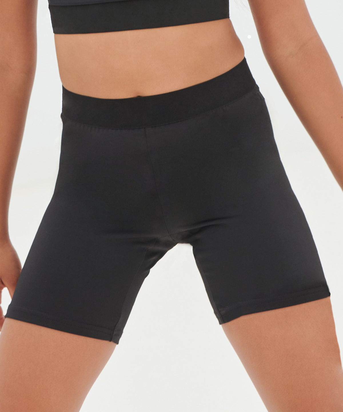 Kids fashion cycling shorts | black/black
