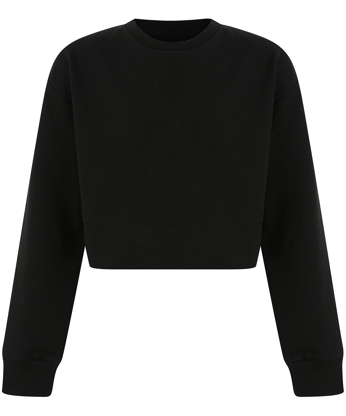 Kids cropped slounge sweat | Black