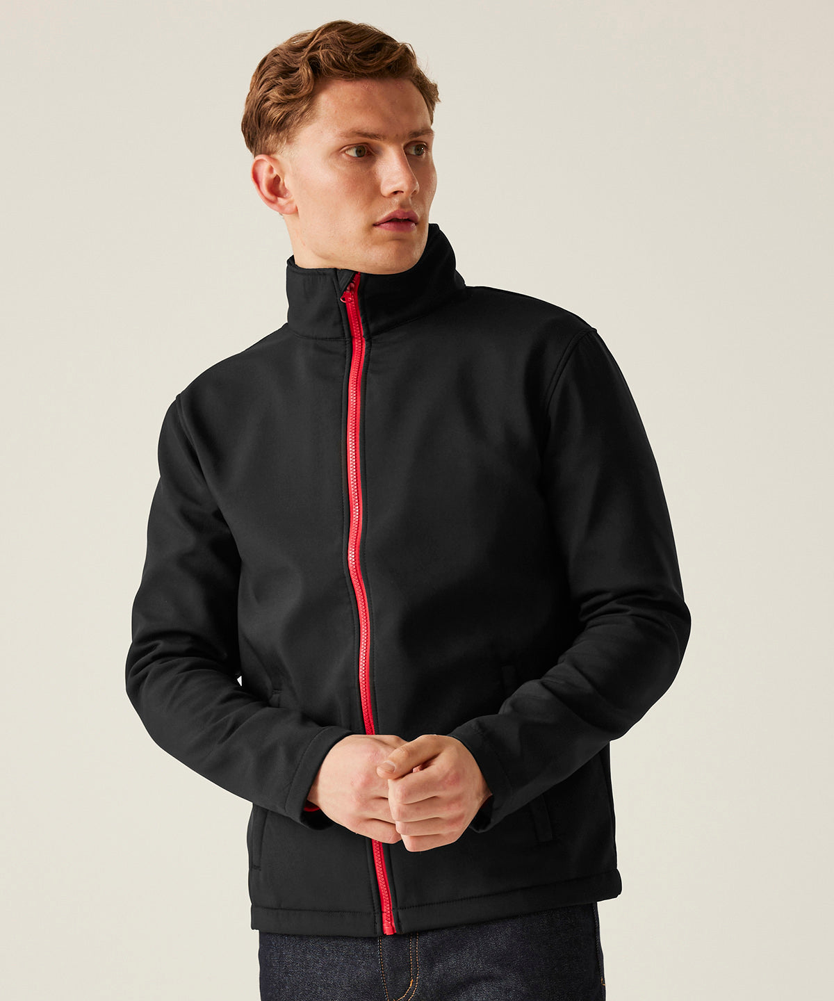 Ablaze printable softshell | black/classic red