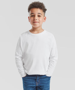 Kids long sleeve valueweight T | black