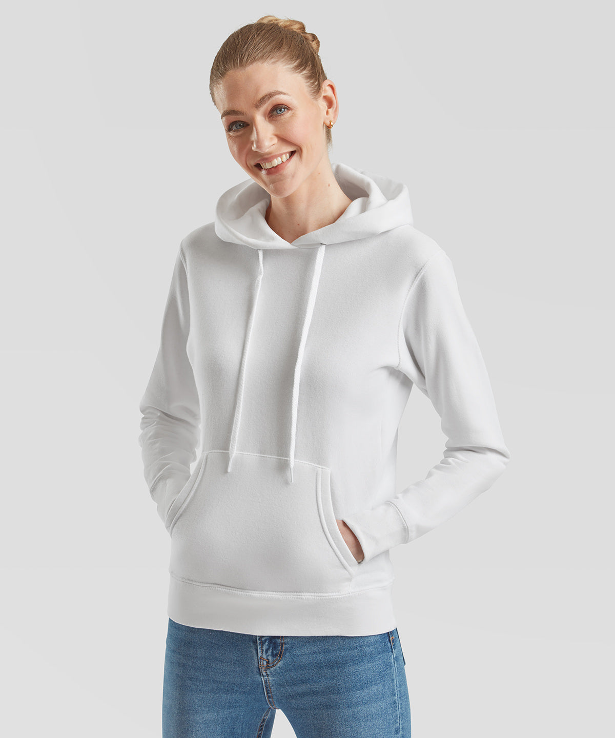 Womens Classic 80/20 hooded sweatshirt | black