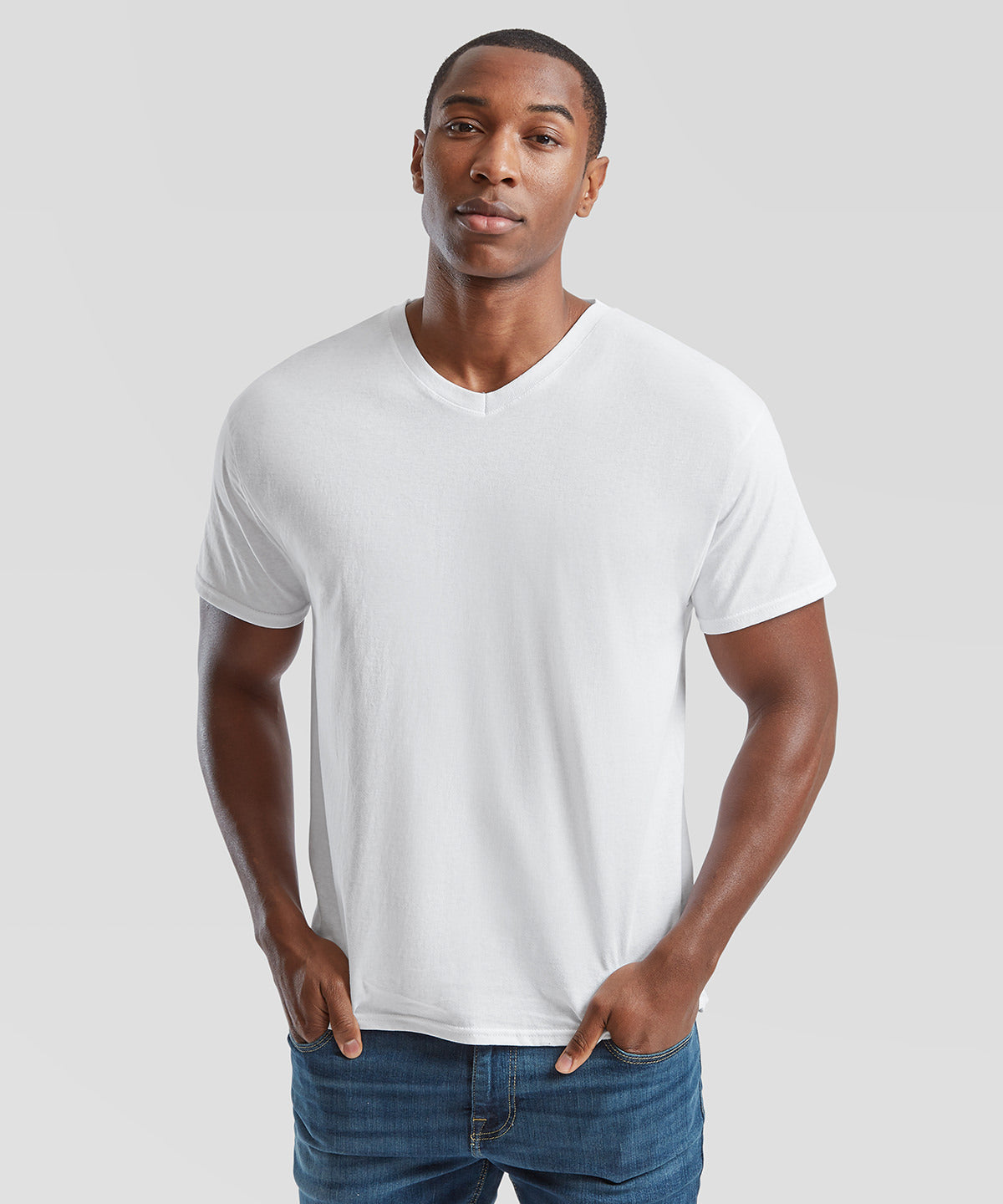 Original v-neck T | white