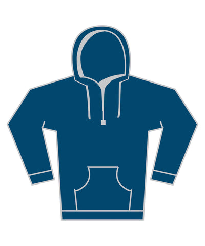 Supercotton hooded sweatshirt | mountain blue
