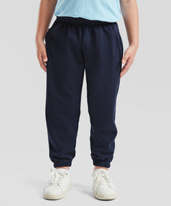 Kids classic elasticated cuff jog pants | black