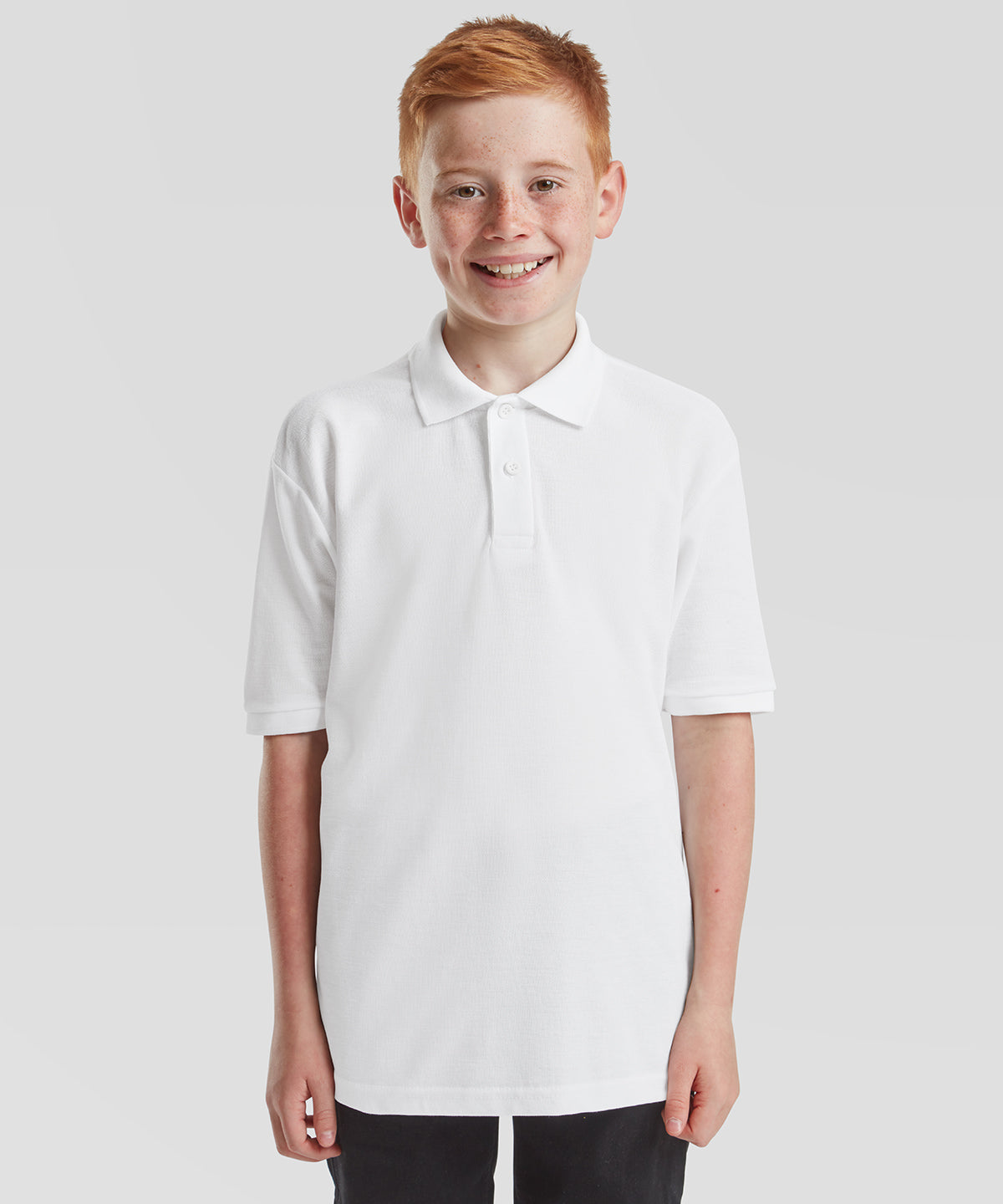 Kids 65/35 piqu polo | black